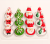 Filled 12 gift boxes filled with painted aluminum snowman Christmas tree tea Wax