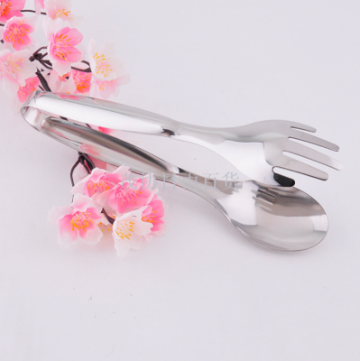 Stainless steel food clip 201 buffet food clip hot bread steak clip barbecue barbecue clip baking tools