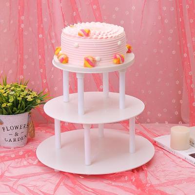 Cake Stand Three-Layer Cake Stand Cake Decoration Stand Cake Plate Happy Birthday Baking Tools