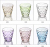 Colored Glass Raindrops Six-Piece Glass Set Drink Cup Drinking Glass Liquor Cup Gift Cup