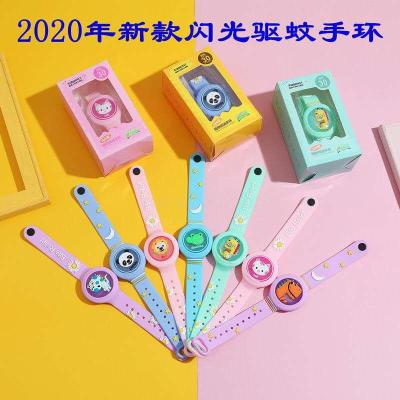 Factory Straight Hair Children repellent mosquito bracelet, Luminous Silicone Cartoon Pattern plant Repellent Mosquito bites