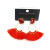 European and American gemstone tassel fashion crystal gemstone wool tassel earrings national style pendant