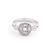 925 Silver Fortune Copper Coin Silver Ring Zircon Micro-Inlaid Ring Open Ring Hot Sale