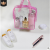 Direct selling PVC plastic bag transparent pink hand cosmetic bag spot three-dimensional zipper cosmetic bag custom