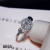 925 Silver Fortune Copper Coin Silver Ring Zircon Micro-Inlaid Ring Open Ring Hot Sale