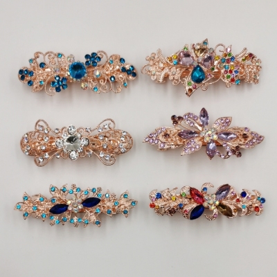 2020 New Barrettes Diamond Alloy Hair Accessories Butterfly Exclusive for Cross-Border