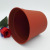 I1243 Small red frosted flower pot vase yuan Two-yuan wholesale home Furnishing shop