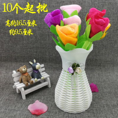 P2041 Imitation Basket Plastic Vase Fake Artificial Dried Flower Flower Pot 2 Yuan Shop Supplies for Stall and Night Market Wholesale
