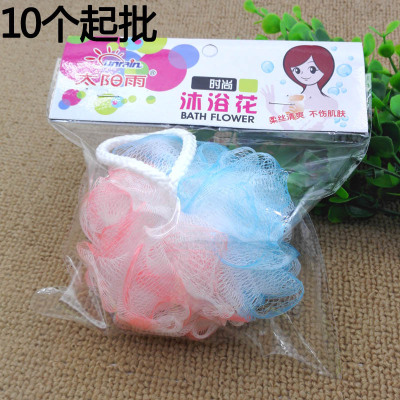 L25 0039# Double Color SUNFLOWER Bath Ball Loofah Daily Chemical Supplies Yiwu 2 Yuan