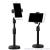 Live video mobile phone bracket 360 degrees of rotation can be adjusted to increase the base can be telescopic height