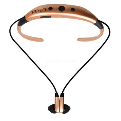 730LEVEL magnetic neck headset sports 5.0 double bass wireless bluetooth headset smart stereo