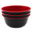 D2441 5# Two-Tone Bowl Red and Black Two-Tone Bowl Melamine Bowl Imitation Porcelain Tableware Yiwu 2 Yuan Shop Binary