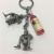 Hot style PVC simulation Halloween skeleton ghost head key ring gifts wholesale key ring pendant manufacturers direct sales