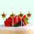 Web Celebrity Long Pole Love Star Birthday Candle party party colorful gold-plated Cake Baking Plugin
