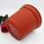 I1243 Little Red Frosted Flower Pot Vase Gardening Yiwu Binary Wholesale Home Two Yuan Shop