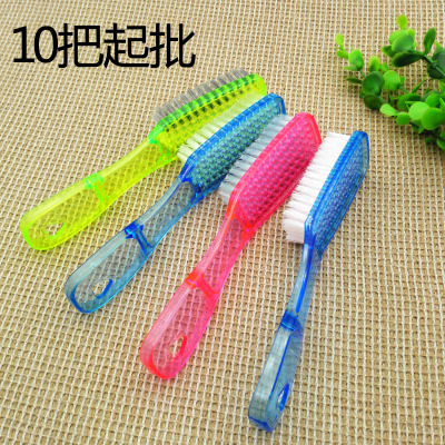 D2322 Transparent Handle Shoe Brush Soft Fur Clothes Cleaning Brush Scrubbing Brush Cleaning Brush Multifunctional Creative Transparent Brush Yiwu