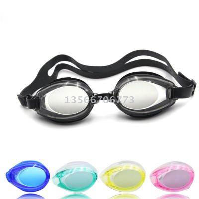 Boxed swimming goggles for all ages and men waterproof student silicone goggles earplug factory direct sale