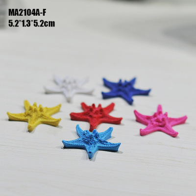 Five-finger Resin Small Starfish Ocean Series Small Starfish Home Furnishings Photography props MA2105/2104