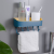 Multi-functional plastic towel rack kitchen bathroom double color traceless belt hook can be removed to drain rack