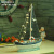 Special sale on wooden fishing boat decoration fashion Creative shell Ship Model Home decoration Sailboat MA09005