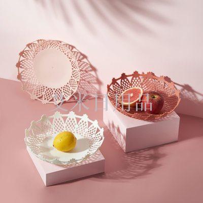 Jl-6239 Pineapple shape plate plastic lovely fruit plate tropical Nordic style dishes fruit-shaped plate