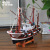 A wooden fishing boat with 32CM by hand creative home decoration home decoration gift crafts