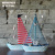 Promotion of small wooden fishing boat fashion Creative shell Fishing net Boat Model Home Gifts Ma09030/40