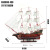 The 100-cm Ship Model solid wood carving is European Multi-sailboat Yiwu Crafts Meilan