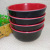 D2143 5045 Two-Tone Bowl Red and Black Two-Tone Bowl Melamine Bowl Salad Bowl Yiwu 2 Yuan Store Binary