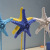 New resin Starfish with Base Ocean Series hexagon Simulation Starfish decoration Set MA2112A-D