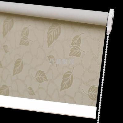 Living Room Bedroom Jacquard Room Darkening Roller Shade Curtain Customized Finished UV Protection Curtain Bead Roller Shutter Curtain