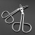 H1323 A028 Grooming scissors cosmetic scissors, eyebrow scissors, eyebrow clip Yiwu yuan 2 yuan
