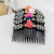 A2816 Rose point drilling fork comb hair comb Hair Yiwu 2 yuan 2 yuan shop night market supply