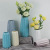 INS Ceramic Vase Nordic Porcelain Vase Blue Simple Starry Dried Flower Arrangement Living Room Real Flower Table Decoration