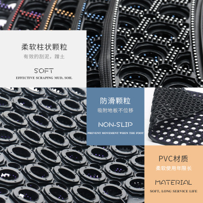 The factory directly provided The floor mat to enter The door The long household door mat The anti-attrition soil non-slip checked foot mat PVC mat