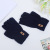 Winter wowoollen uncover gloves for men with half fingers and half exposed