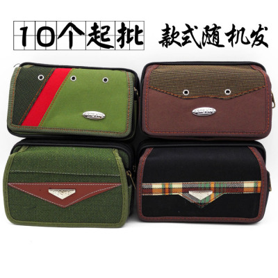 M2524 XL canvas bag new popular belt wearing mobile phone bag manufacturers direct selling