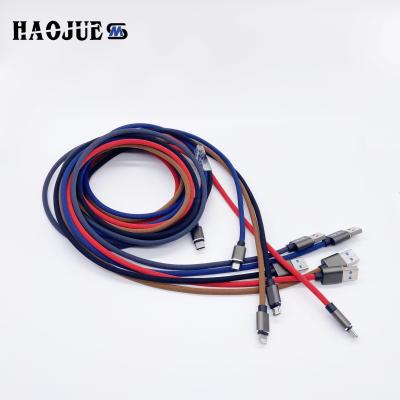 Export Brazil HAOJUE hot style 2-meter cloth braid line high-end fast charging data line mobile phone charging line