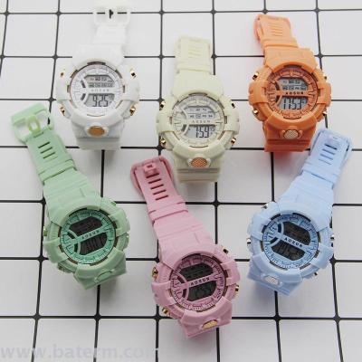 Original fashion simple trend Macaron color multifunctional waterproof student sports electronic watch fashion watches 