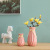 Fresh Ins Nordic Ceramic Artificial Flower Vase Home Decoration Flower Container Living Room Wine Cabinet Creative Craft Decoration