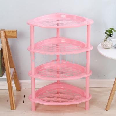 Jnd-203 plastic triangular storage rack multi-function storage rack sundry storage rack 3 layers 4 layers