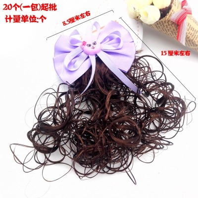 A3642 single mixed style large wig hair accessories wholesale Yiwu wholesale 2 yuan shop selling