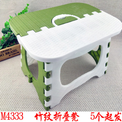 M3131 bamboo folding portable small stool children stool Yiwu 10 yuan store wholesale