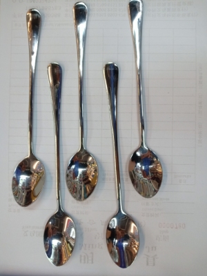 Stainless Steel Long Handle Stirring Ice Spoon Lengthened Creative