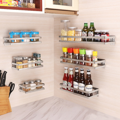304 stainless steel kitchen items without'm wall hanging seasoning rack in the bathroom storage and finishing rack