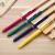 Office Supplies Plastic Iron Hook 4 Colors Retractable Ballpoint Pen 0.5mm Stationery Wholesale