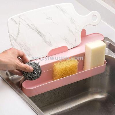 Plastic sink rack for content storage rack cutting board rack