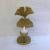 Creative Nordic vintage ginkgo biloba gold candlestick decorations to place a candle holder romantic wedding props