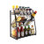 Multi-functional three-layer differentrack kitchen supplies storage and arrangement of the shelf floor shelf differentrack