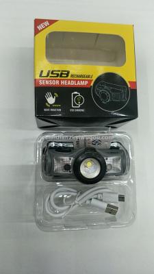 New multi-function headlamp USB charging Headlamp working Headlamp Plastic headlamp detachable headlamp